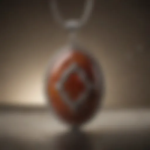 Elegant jasper pendant showcasing unique patterns