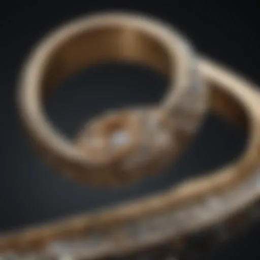 Close-up view of a jeweler's loop highlighting its intricate design