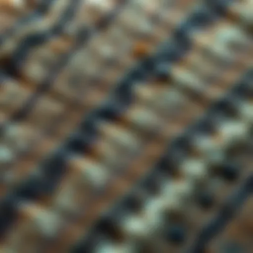 Close-up view of Libyan Desert Stone showcasing its unique texture and patterns