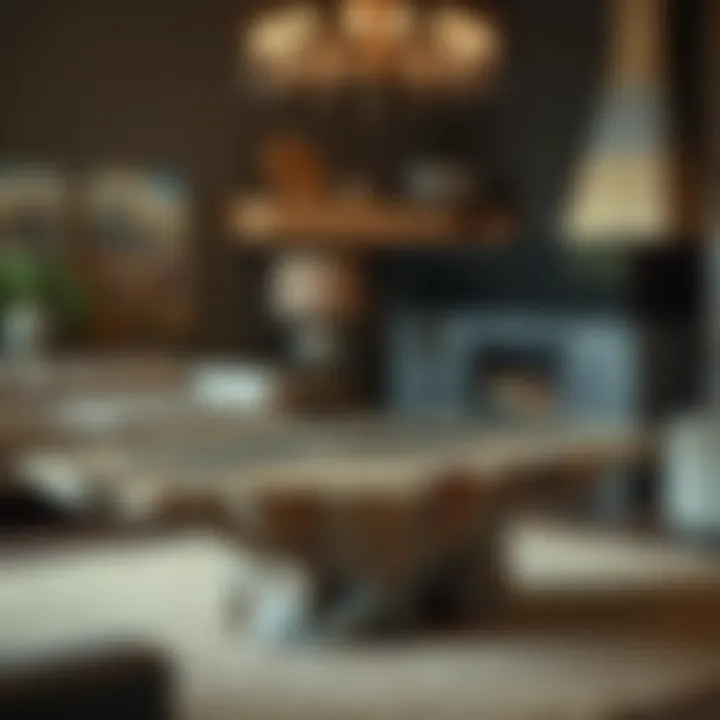 Crafted Table from Petrified Wood A beautifully crafted table made from large petrified wood