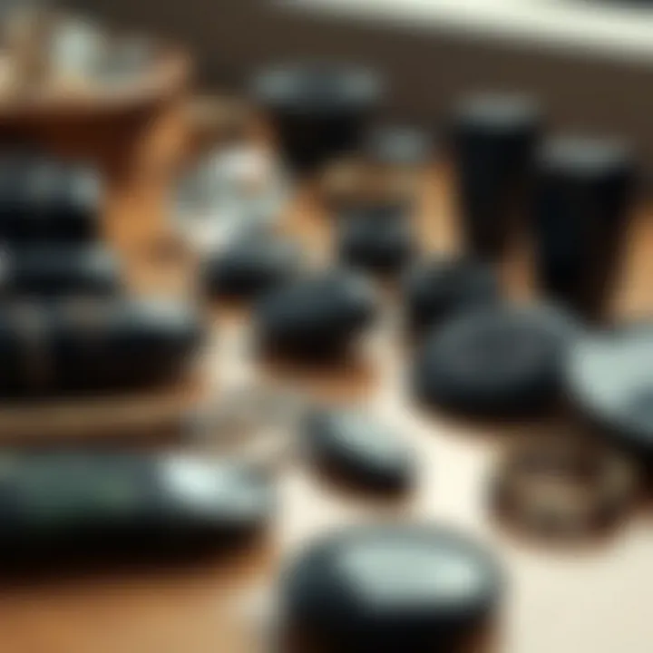 Obsidian in Everyday Applications An array of obsidian products including jewelry and tools