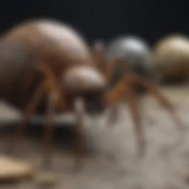 Online Auction Marketplace for Spider Fossils A busy online auction website showing spider fossils for sale.
