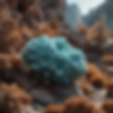 Hemimorphite in Its Natural Habitat Natural setting of hemimorphite in its geological environment
