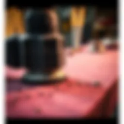 Close-up view of a gem buffer sander in action