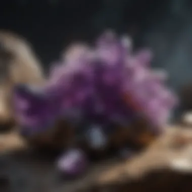 Large Amethyst Cluster An exquisite display of a large amethyst cluster