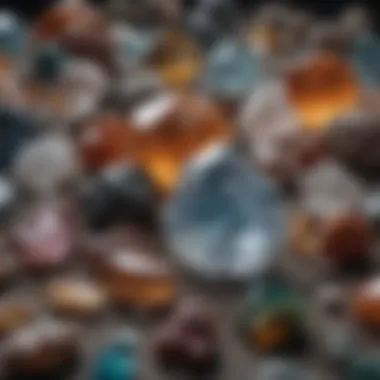 Variety of Crystal Specimens A vibrant selection of various crystal specimens