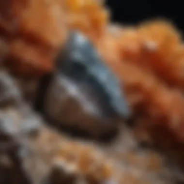 A close-up of a rare mineral specimen found in Madagascar, highlighting its unique texture.
