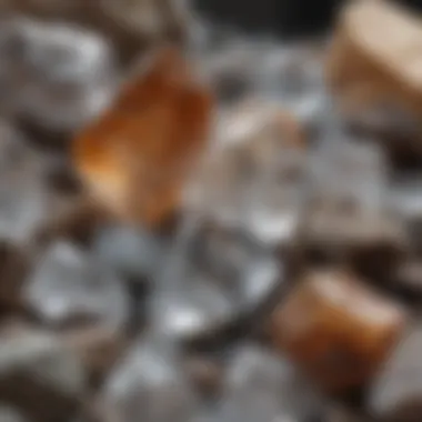 Diverse Rock Crystal Features A close-up view of various rock crystals showcasing their unique features.