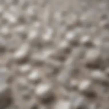 Artistic Representation of White Quartz Variants Artistic representation of different white quartz color names with labels for each variant.