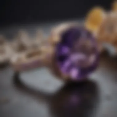 An elegant piece of amethyst jewelry, highlighting its aesthetic properties and craftsmanship.