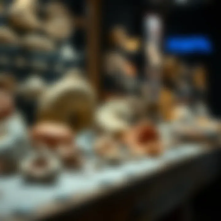 A glimpse of a fossil collection in a gaming environment