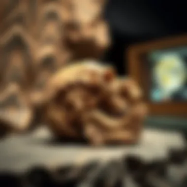 Educational interface showcasing fossil identification