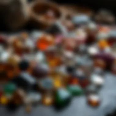 Crafting with Polished Gemstones An array of polished gemstones ready for crafting