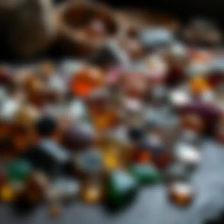 Crafting with Polished Gemstones An array of polished gemstones ready for crafting