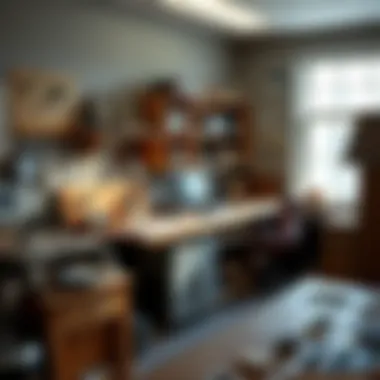 Sustainable Lapidary Workstation A well-maintained lapidary workstation highlighting sustainable practices