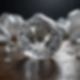 A close-up view of white topaz showcasing its brilliance.