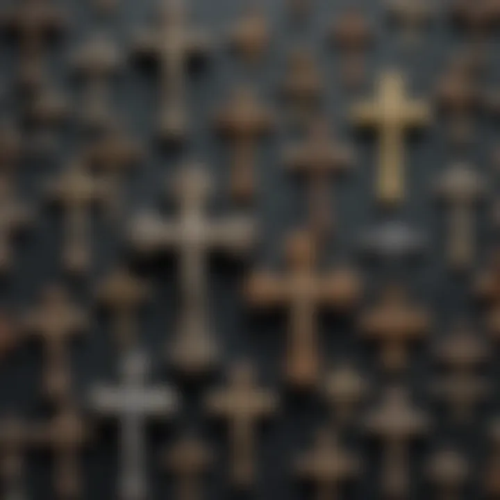 Stunning display of various types of fairy crosses with different sizes and colors