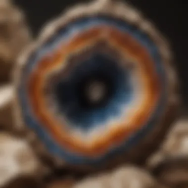 A natural geode in its raw, unbroken state