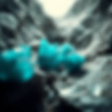 Blue Green Stones in Their Natural Habitat Geological formation showcasing blue green stones in their natural habitat