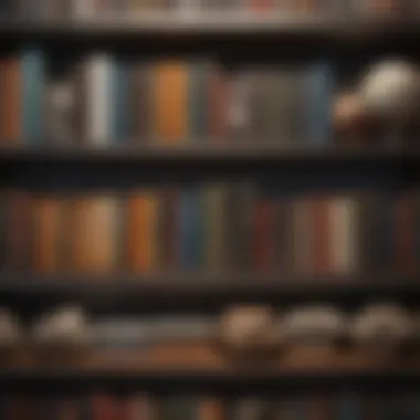 Geology Literature Collection An array of geology books on a shelf, representing different sub-disciplines.