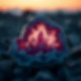 Stunning giant amethyst geode with shimmering crystals