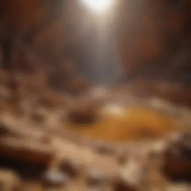 Scenic View of a Moroccan Gold Mine Scenic landscape of a Moroccan gold mine