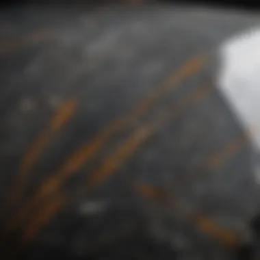 Polished Granite in Architectural Applications A close-up of polished granite used in architectural design
