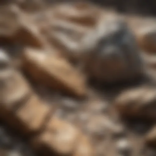 Geological formations showcasing various rock types