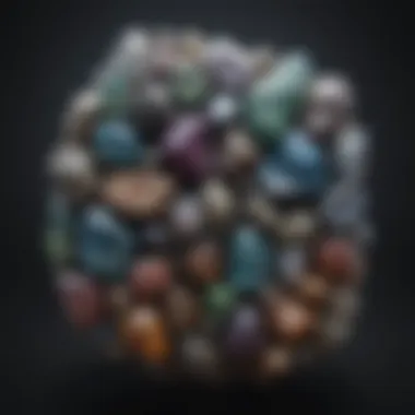 Illustrated Crystal Identification Guide An illustrated guide depicting various types of crystal stones with labels for easy identification