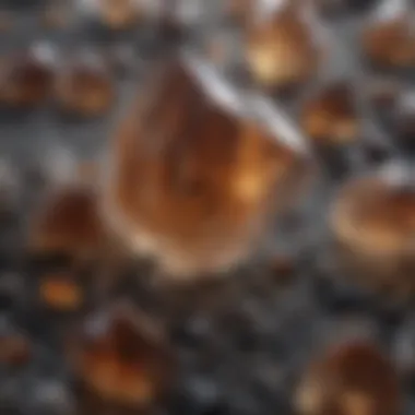 Exploring Crystal Textures and Patterns A detailed image highlighting the textures and patterns found in different crystals