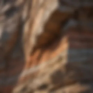 Sedimentary Rock Strata Layered sedimentary rock formation exhibiting distinct strata