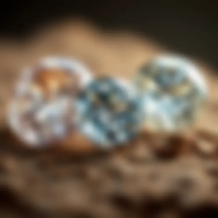 Comparison of Diamond-Resembling Gemstones Comparison of gemstones resembling diamonds