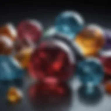 Chart of Gemstone Properties and Characteristics A detailed chart illustrating the properties and characteristics of various gemstones.