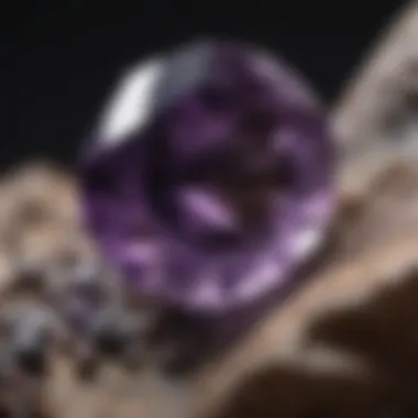 Comparison of genuine amethyst and synthetic alternatives