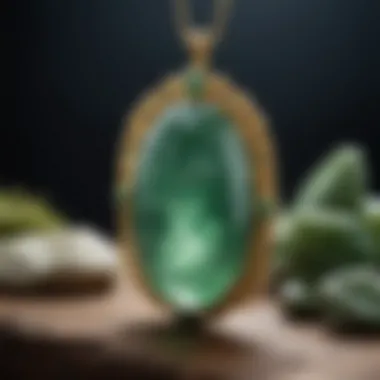 Exquisite jade jewelry pieces, emphasizing craftsmanship and the beauty of jade in adornment