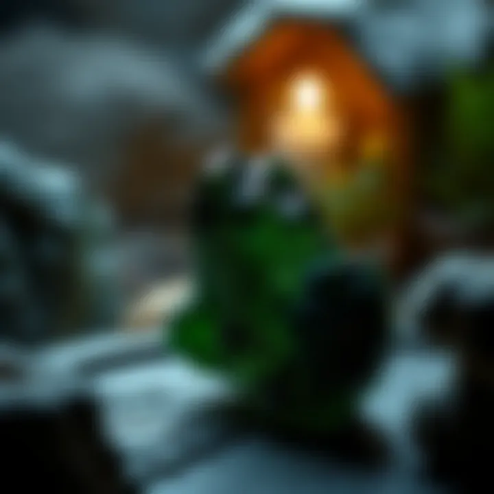 Moldavite in Holistic Healing A serene setting with moldavite used in a crystal healing practice