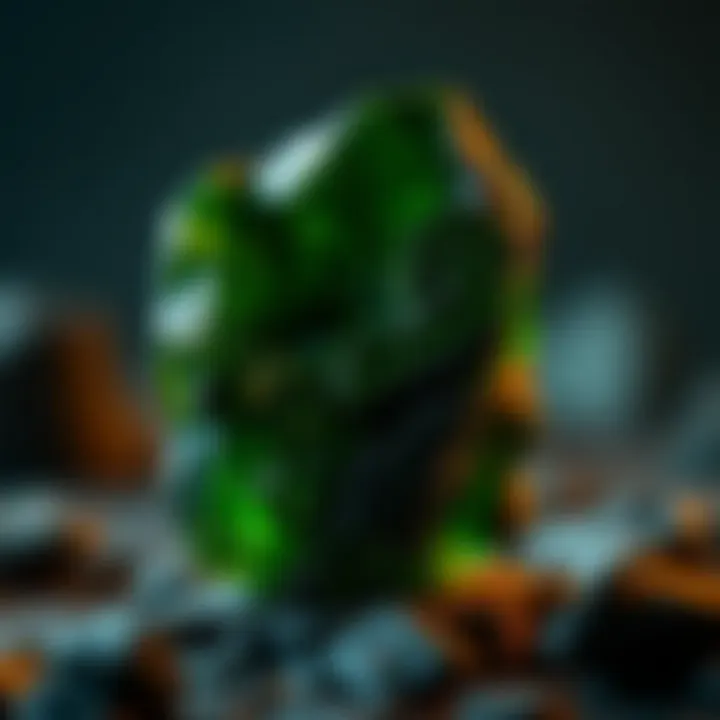 Moldavite: A Gemstone from the Stars An artistic representation of moldavite's extraterrestrial origins