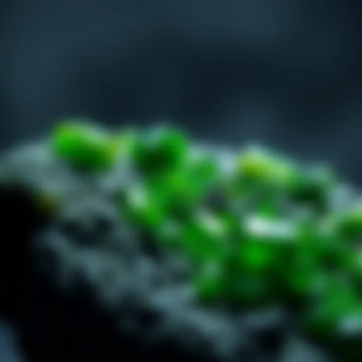 Geological Formation of Moldavite A geological representation of moldavite's formation process