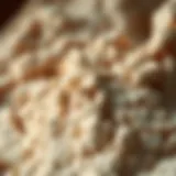 Intricate Textures of Natural Chalk Close-up view of natural chalk displaying its intricate textures and colors