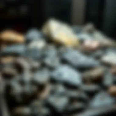 A collection display of various meteorites, emphasizing their diversity and scientific significance