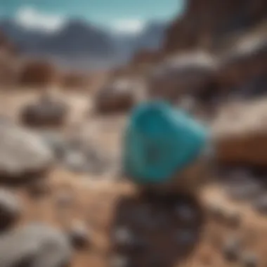 Mining Otteson Turquoise: A Glimpse into the Source An artisan mining Otteson turquoise in its natural environment