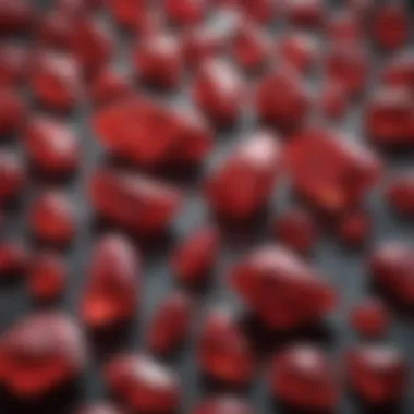 Types of Red Crystals Chart A chart depicting different types of red crystals with descriptions