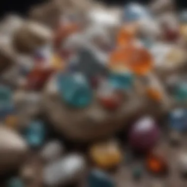 Gems and Minerals Collection Variety of gemstones and minerals collected by enthusiasts
