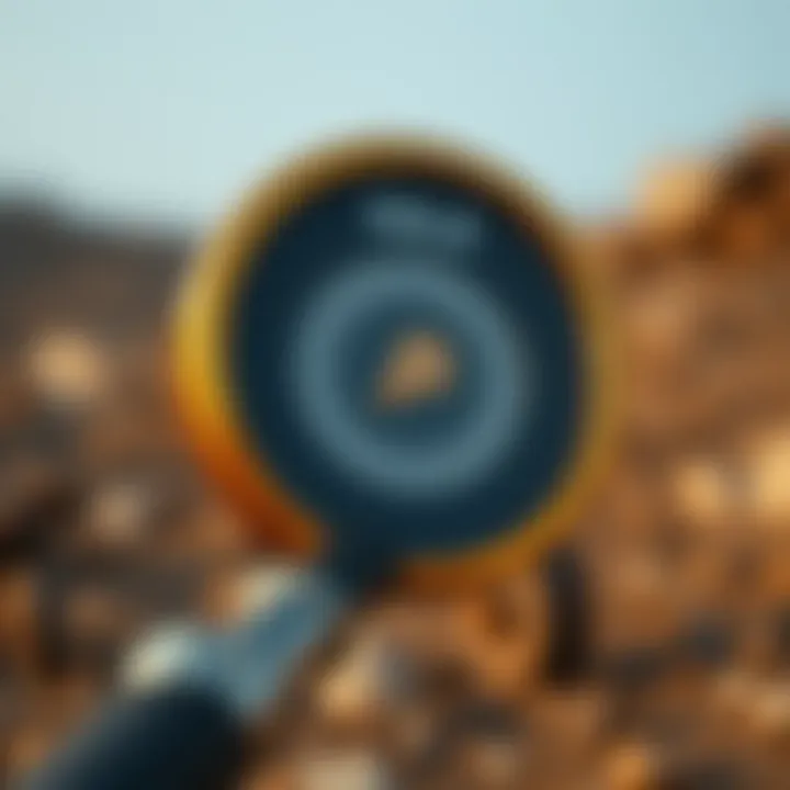 Key features of a gold metal detector highlighted