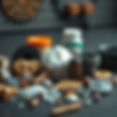 Polishing Materials An assortment of polishing materials including abrasives and compounds