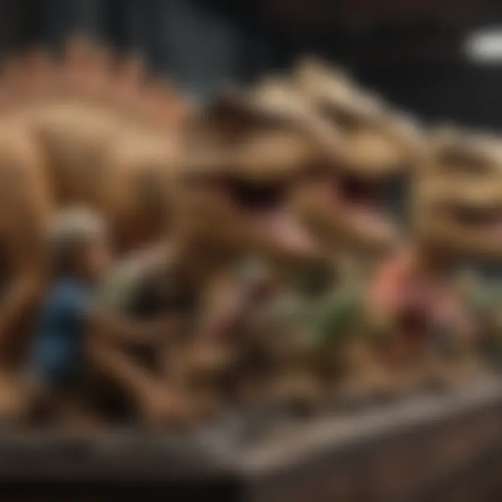 A community event featuring dinosaur bobble head collectors sharing their passion