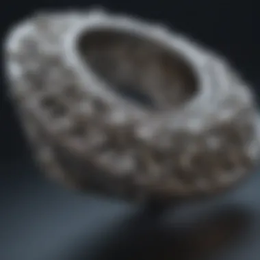 Intricate silver jewelry showcasing detailed craftsmanship