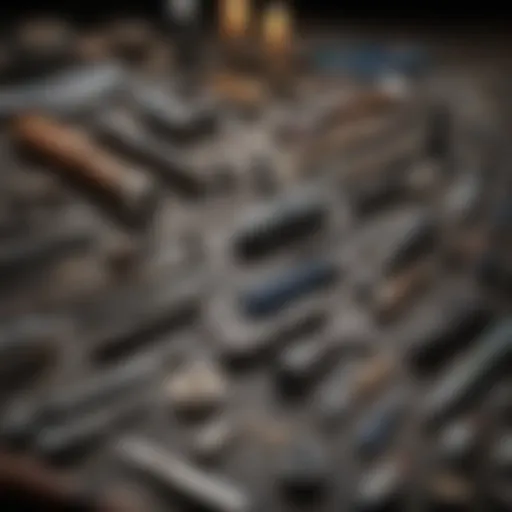 A selection of Dremel tools arranged artistically