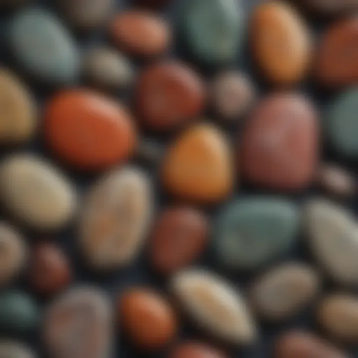 A collection of jasper stones displaying unique patterns