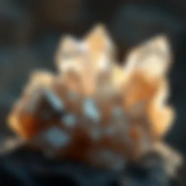 Natural Splendor of Quartz Crystals A stunning quartz crystal formation showcasing its natural beauty